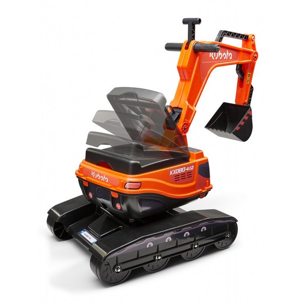 Продукт Falk Kubota - Детски багер и каска – оранжев - 0 - BG Hlapeta